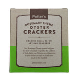 Potter's Crackers Organic Rosemary Thyme Oyster Crackers